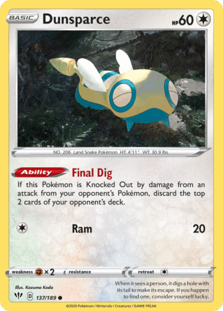 Dunsparce Reverse - Darkness Ablaze