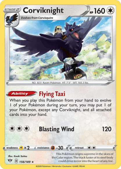 Corviknight Reverse - Darkness Ablaze