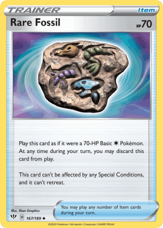 Rare Fossil Reverse - Darkness Ablaze