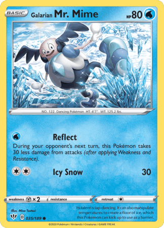 Galarian Mr. Mime Reverse - Darkness Ablaze