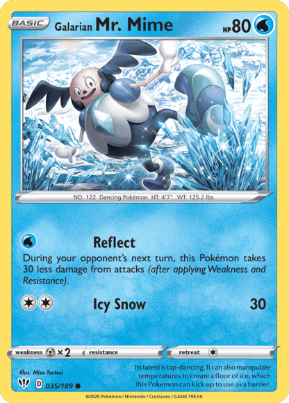 Galarian Mr. Mime Reverse - Darkness Ablaze