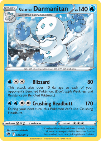 Galarian Darmanitan Reverse - Darkness Ablaze