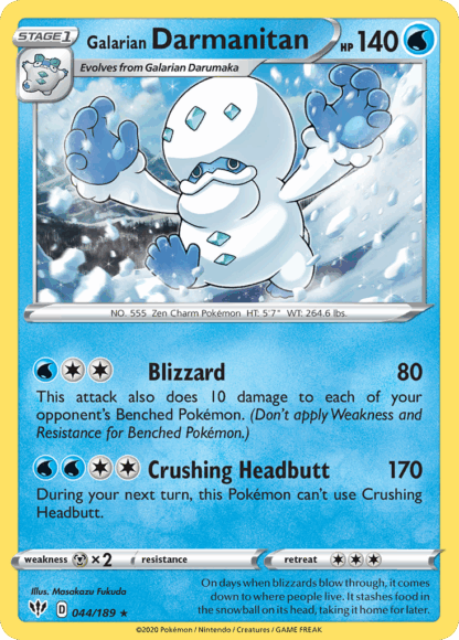 Galarian Darmanitan Reverse - Darkness Ablaze
