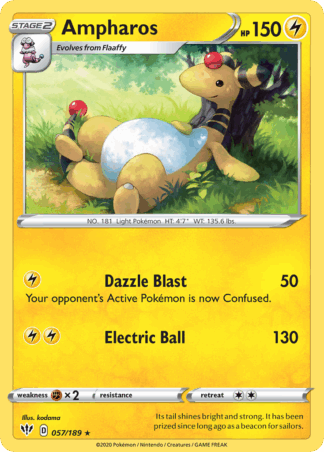 Ampharos Reverse - Darkness Ablaze
