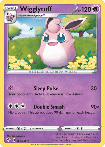 Wigglytuff Reverse - Darkness Ablaze