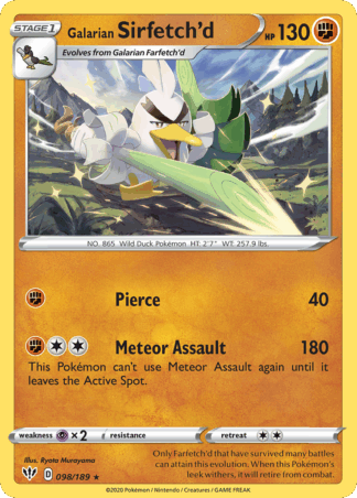Galarian Sirfetch'd Reverse - Darkness Ablaze