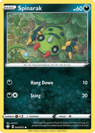 Spinarak Reverse - Shining Fates