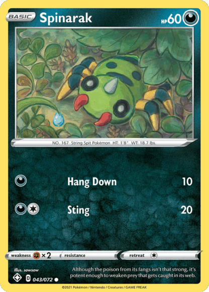 Spinarak Reverse - Shining Fates
