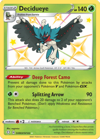 Decidueye - Shining Fates Shiny Vault