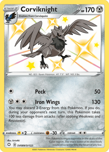 Corviknight - Shining Fates Shiny Vault