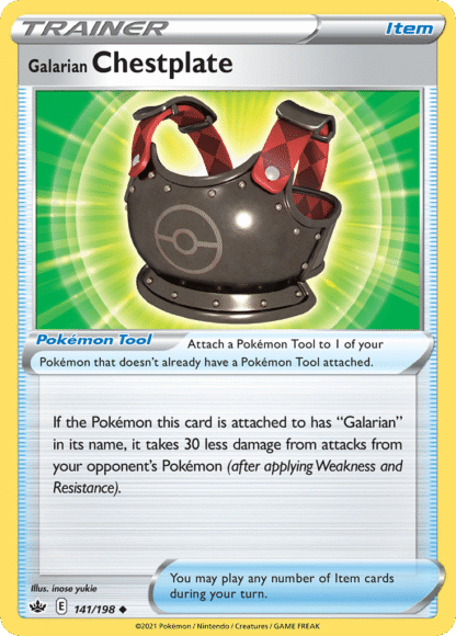 Galarian Chestplate Reverse - Chilling Reign