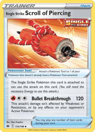 Single Strike Scroll of Piercing Reverse - Chilling Reign