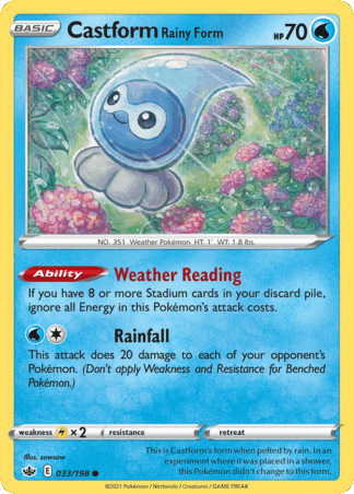 Castform Rainy Form Reverse - Chilling Reign