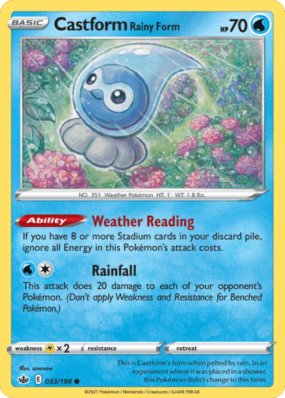 Castform Rainy Form Reverse - Chilling Reign