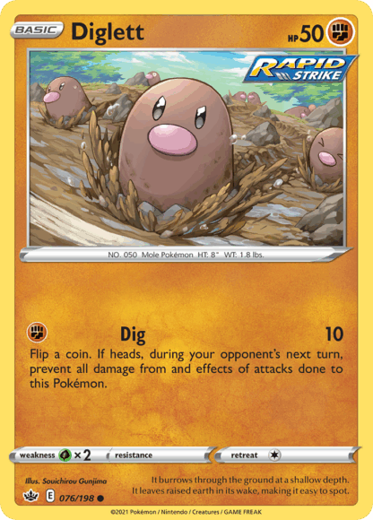 Diglett Reverse - Chilling Reign