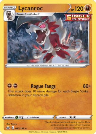 Lycanroc Reverse - Chilling Reign