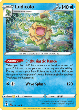 Ludicolo Reverse - Evolving Skies