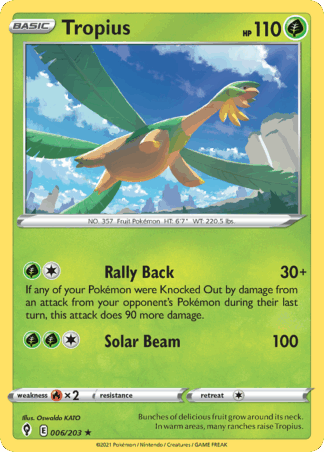 Tropius Reverse - Evolving Skies