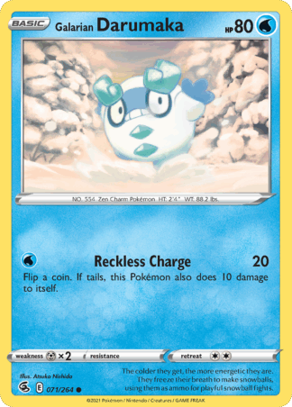 Galarian Darumaka Reverse - Fusion Strike