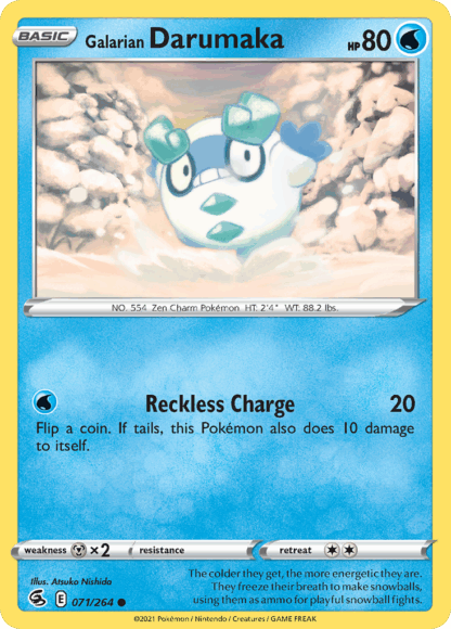 Galarian Darumaka Reverse - Fusion Strike