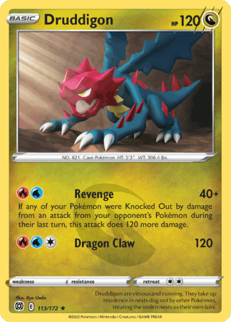 Druddigon Reverse - Brilliant Stars