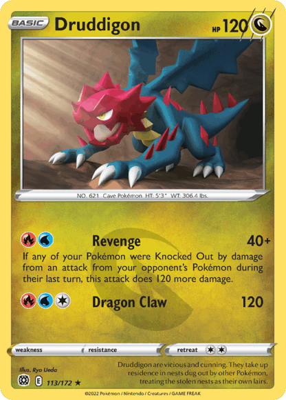 Druddigon Reverse - Brilliant Stars