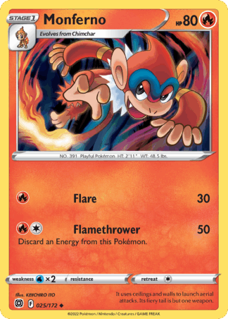 Monferno Reverse - Brilliant Stars