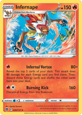 Infernape Reverse - Brilliant Stars