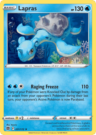 Lapras Reverse - Brilliant Stars