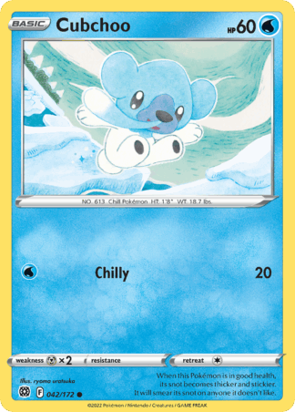Cubchoo Reverse - Brilliant Stars