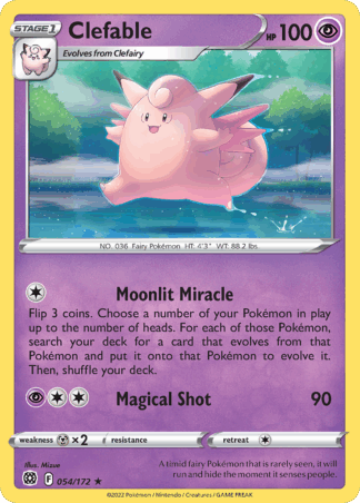 Clefable Reverse - Brilliant Stars