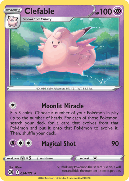 Clefable Reverse - Brilliant Stars