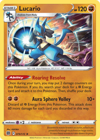 Lucario Reverse - Brilliant Stars