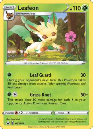 Leafeon - SWSH Black Star Promos