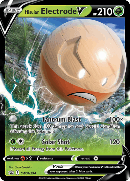 Hisuian Electrode V - SWSH Black Star Promos