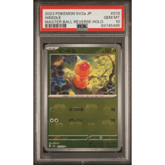 Weedle - Masterball Reverse SV2a - PSA 10