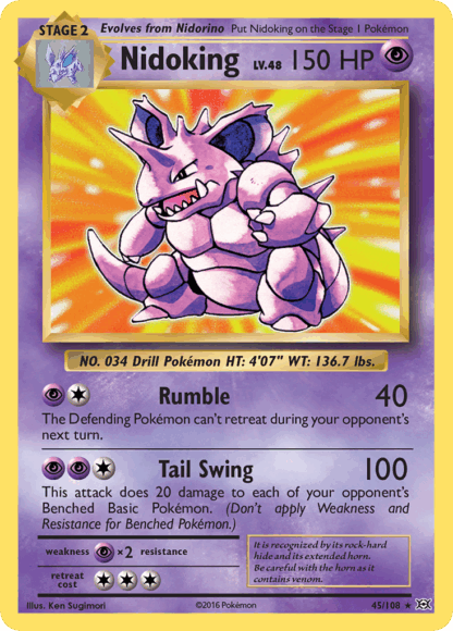 Nidoking - Evolutions