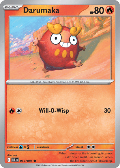 Darumaka Poke Ball - Black Bolt