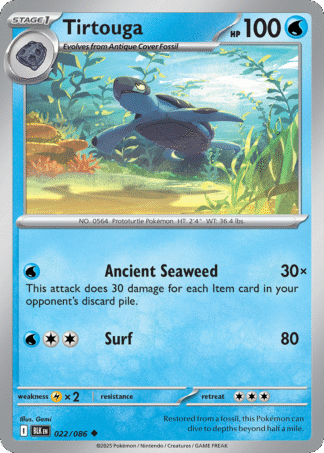 Tirtouga Poke Ball - Black Bolt