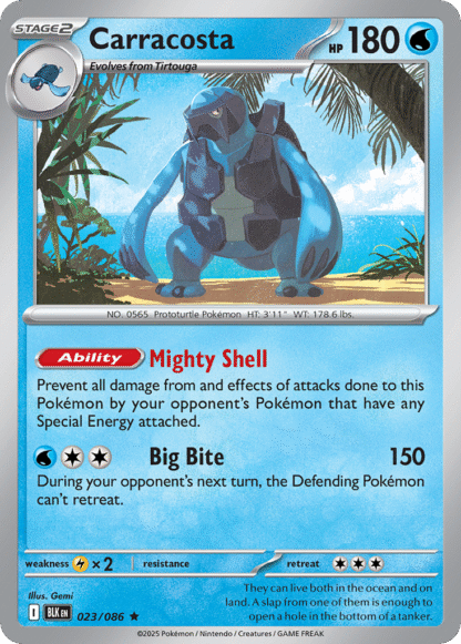 Carracosta Poke Ball - Black Bolt