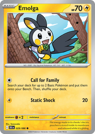 Emolga Poke Ball - Black Bolt