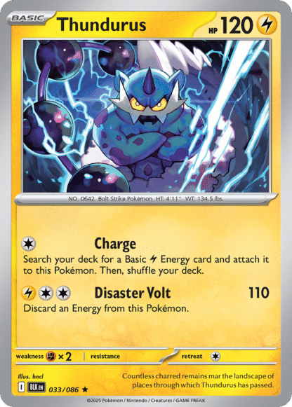 Thundurus Poke Ball - Black Bolt