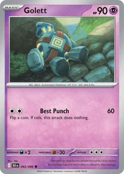 Golett Poke Ball - Black Bolt