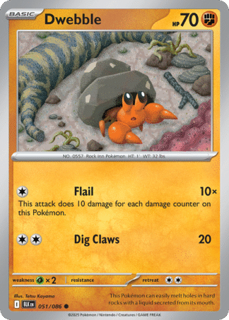 Dwebble Poke Ball - Black Bolt