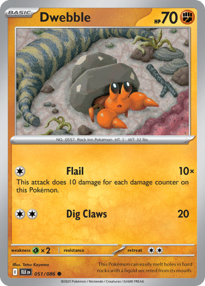 Dwebble Poke Ball - Black Bolt