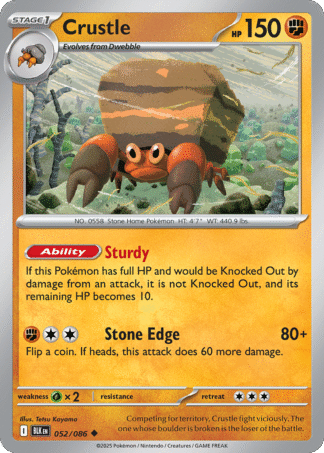 Crustle Poke Ball - Black Bolt