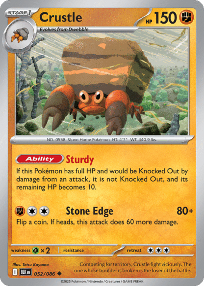 Crustle Poke Ball - Black Bolt
