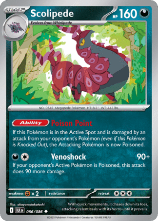 Scolipede Poke Ball - Black Bolt