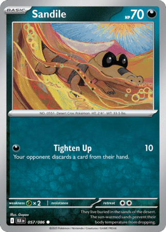 Sandile Poke Ball - Black Bolt