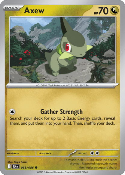 Axew Poke Ball - Black Bolt